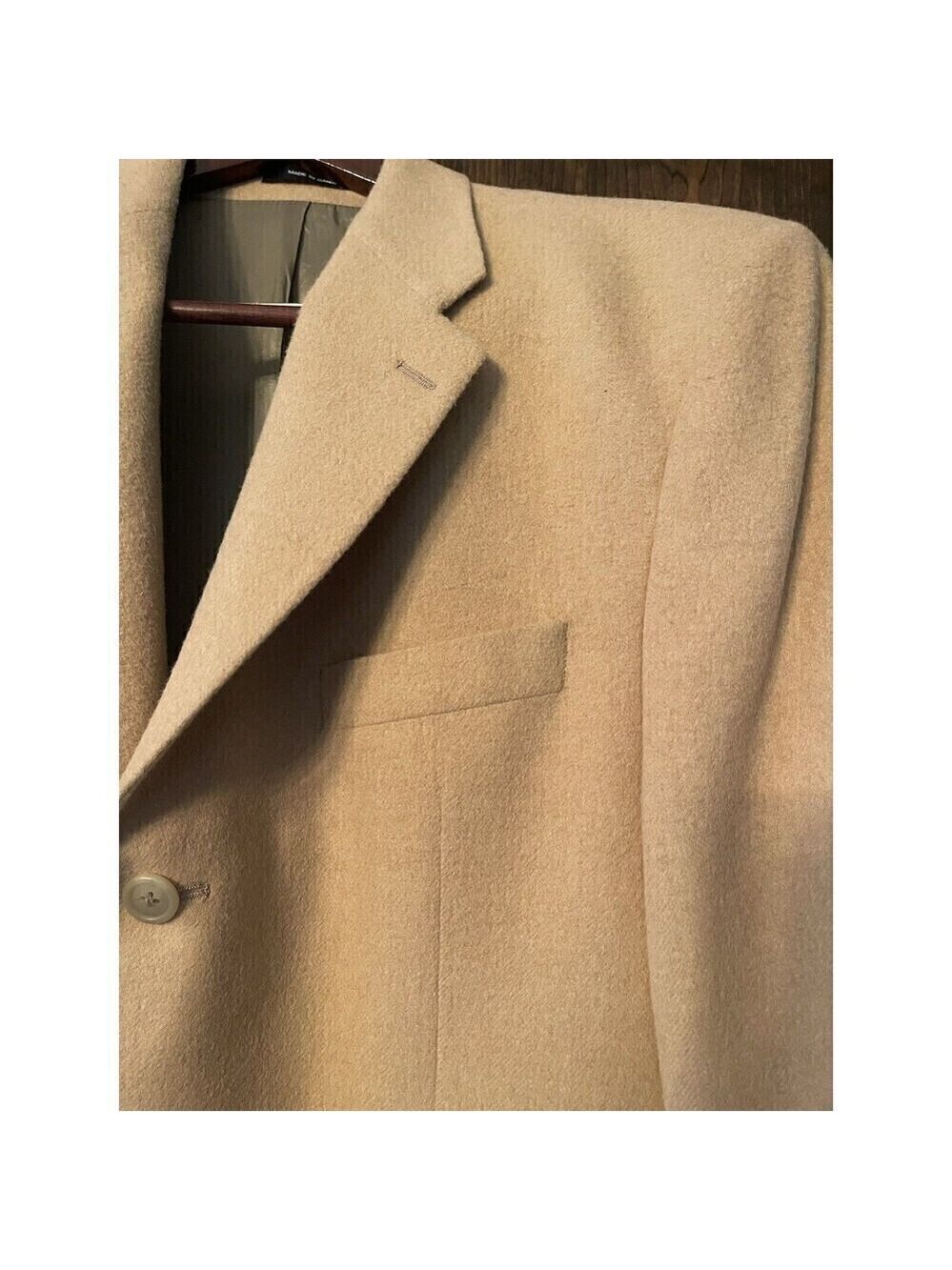 Ralph Ralph Lauren Camelhair Three Button Blazer Sport Coat Canada Size 42 R - Picture 2 of 15